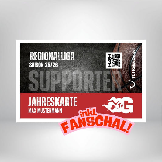 Jahreskarte SUPPORTER Saison 25/26 ( inkl. Fanschal, Essen & Trinken )